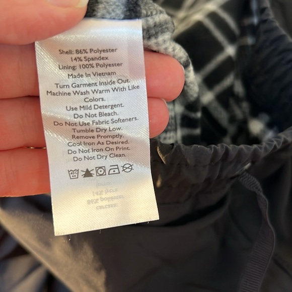 Eddie Bauer Womens Polar Fleece Lined Pull On Pants Black Gray Drawstring 10 - Picture 11 of 16